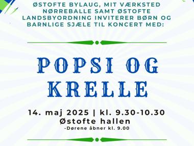 Popsi og Krelle besøger børnehaven.